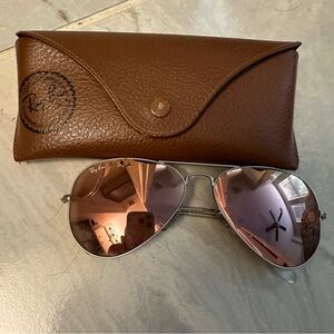 Ray-Ban Aviator RB3025 Sunglasses - Silver/Copper Flash Mirror